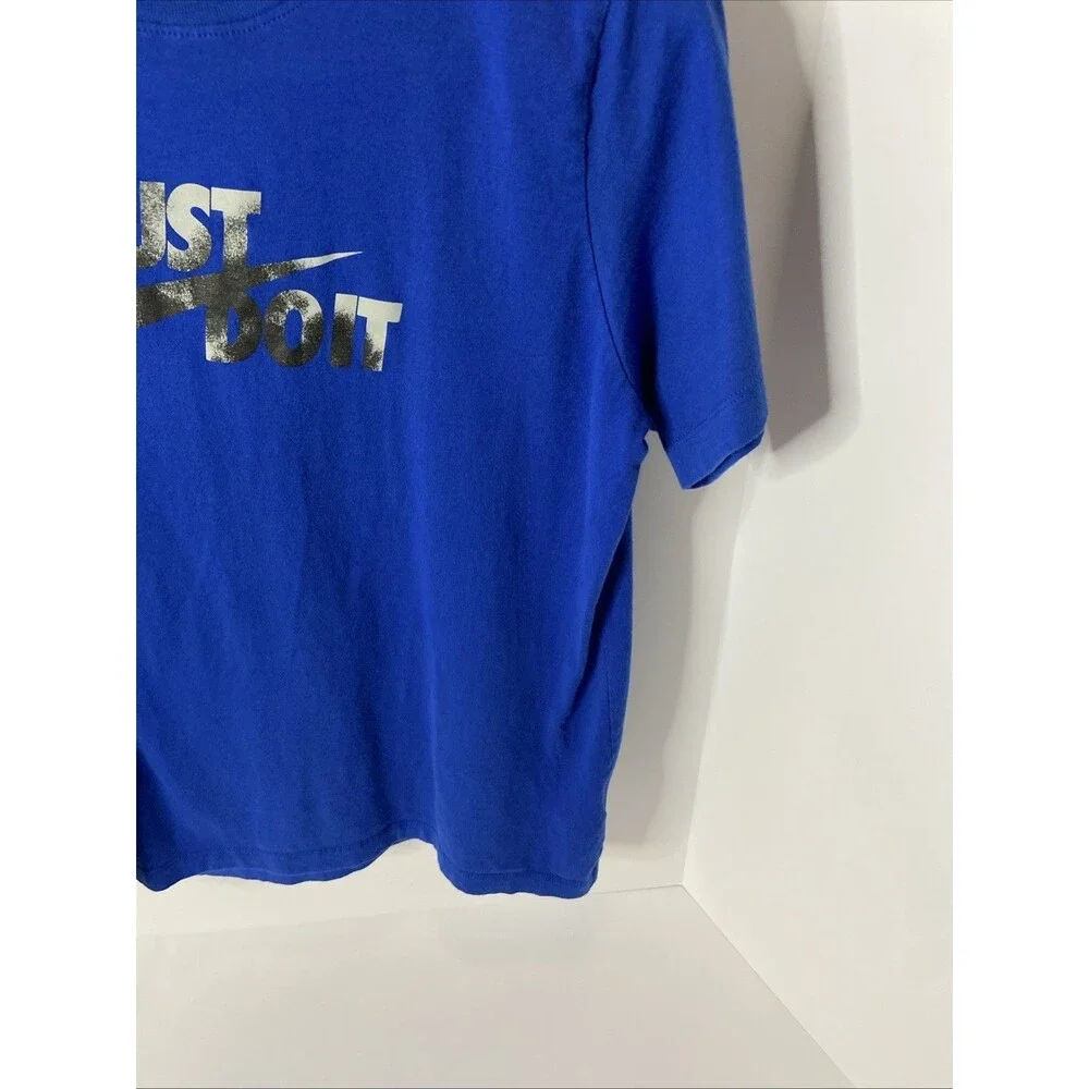 Nike Size XL Blue Legend Big Kids' Swoosh Crewneck T-Shirt School